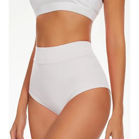 Women's White Booty Shorts-high Waist V Back Yoga Imported Shorts Spandex Bottom